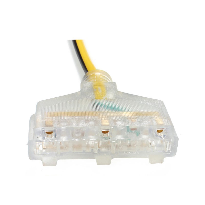 Kraftige multi-outlet gennemsigtige stik forlængerledninger FP-676, FP-682