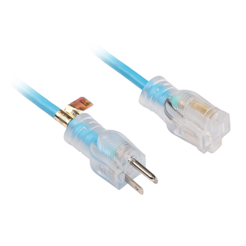 Kraftige multi-outlet gennemsigtige stik forlængerledninger FP-676, FP-682